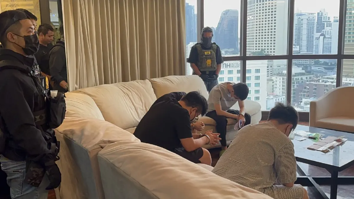 จับแก๊งสแกมเมอร์\"จีน\"หนีจากเขมร ซุกกลางกรุงฯ ใช้ AI หลอกเหยื่อ