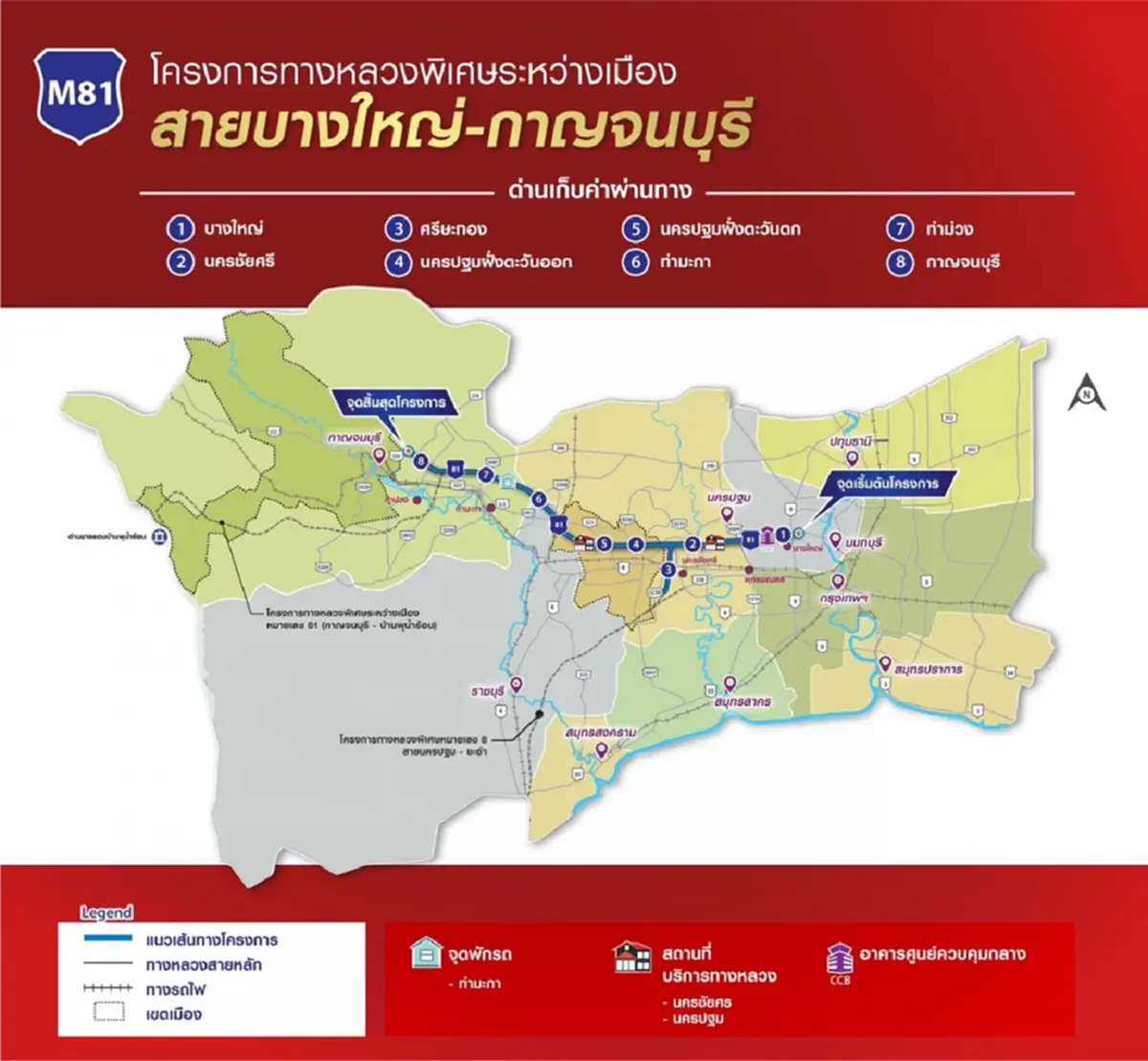 ราชกิจจานุเบกษา ประกาศ รถ 7 ชนิด ห้ามวิ่ง"มอเตอร์เวย์ M81"