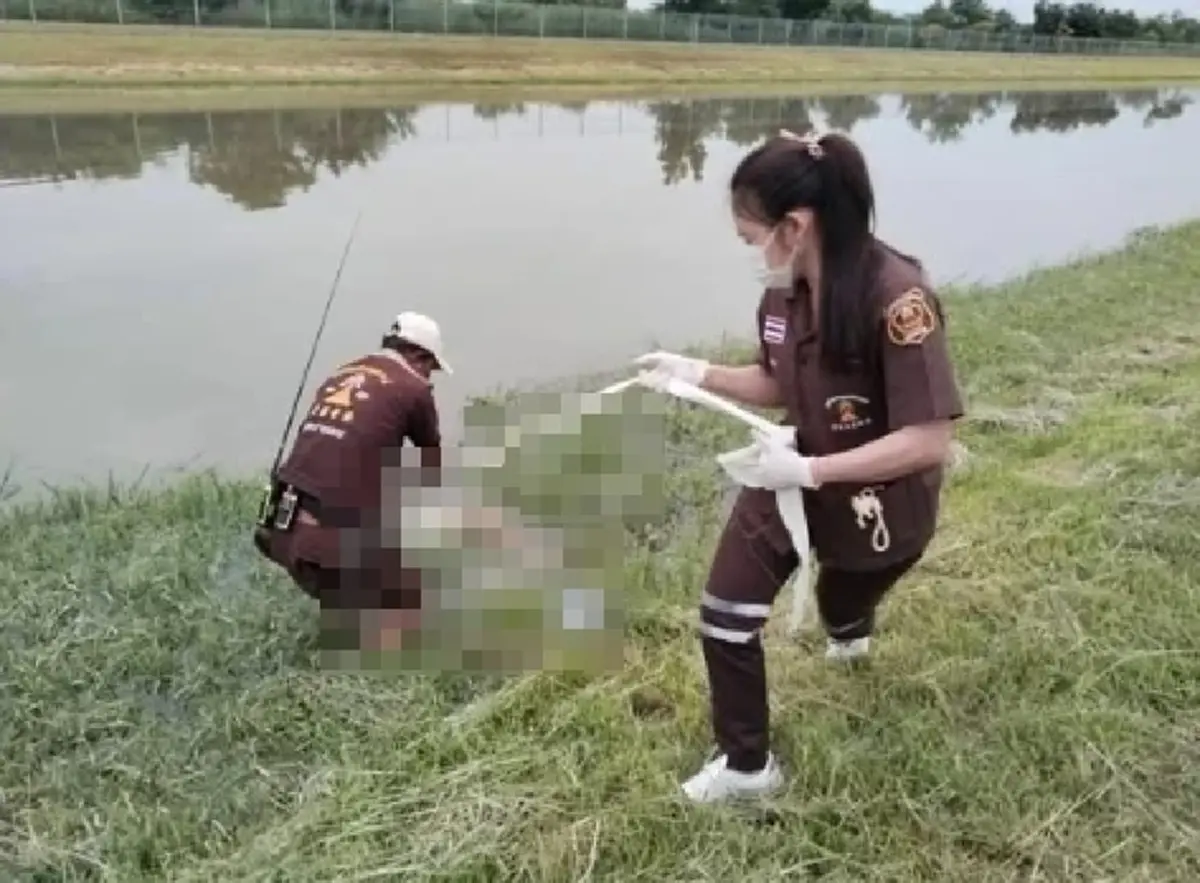 ล่าตัว! เซียนพระ  ฆ่ารัดคอถ่วงน้ำ ทิ้งคลองส่งน้ำประปา คาดปมชู้สาว