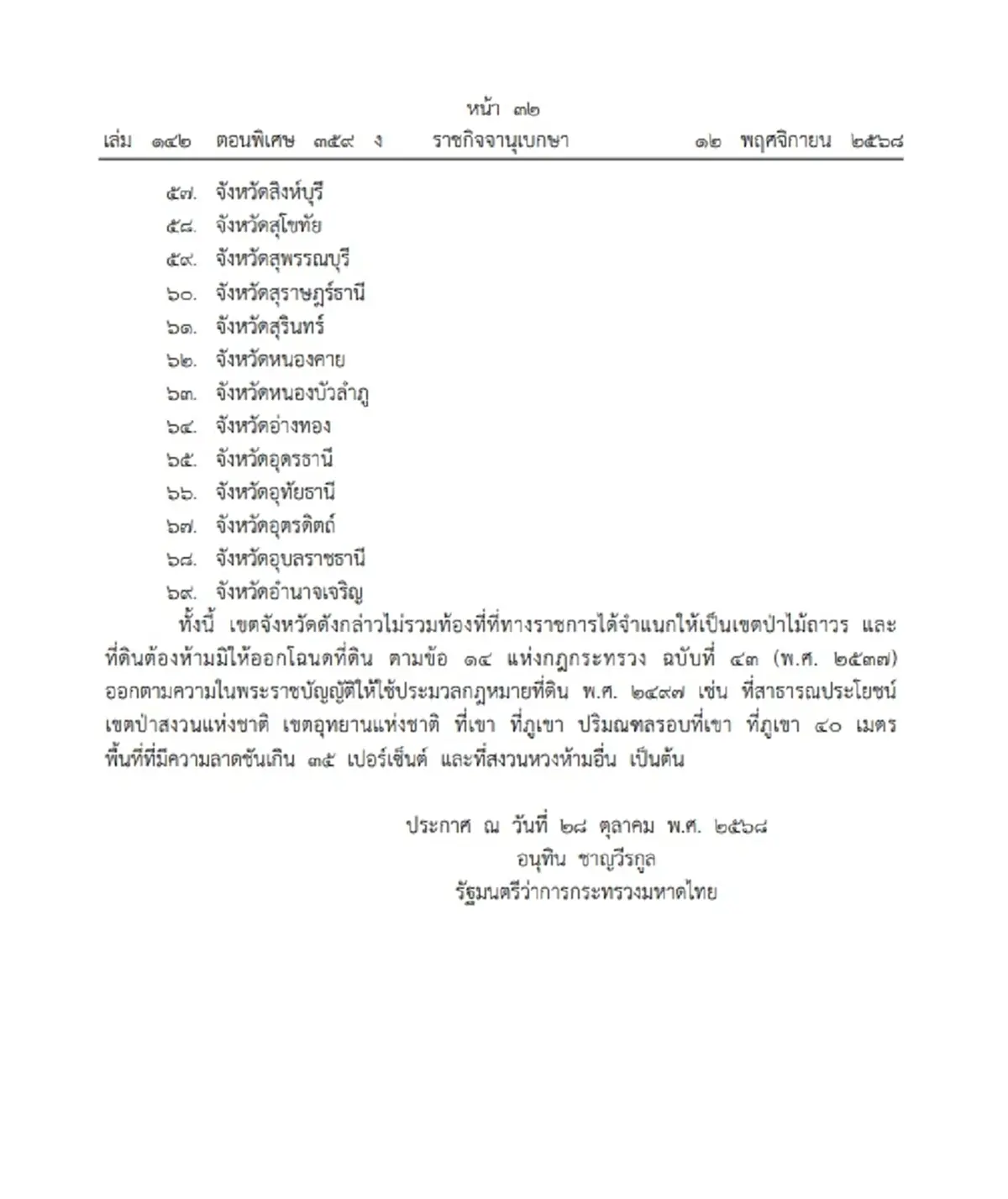 ประกาศ มท. กำหนด 69 จังหวัด สำรวจรังวัดทำแผนที่ เพื่อออกโฉนดที่ดิน ปี 69