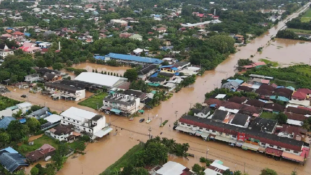 ปภ.ประกาศด่วน 1 จังหวัด เตือนภัยขั้นรุนแรง ฝนตกหนักน้ำท่วม