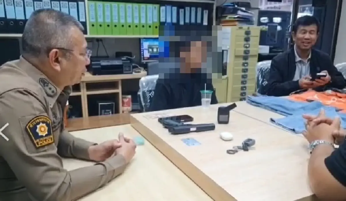 รวบหนุ่มพ่อค้าเสื้อมือสอง ปล้นเด็กปั๊มชิงเงิน กว่า 3 พันบาท