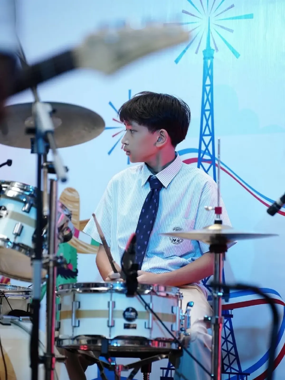 เป้ย ปานวาด ภูมิใจลูกชาย น้องโปรด โชว์เล่นดนตรีร่วมกับเพื่อน ๆ 