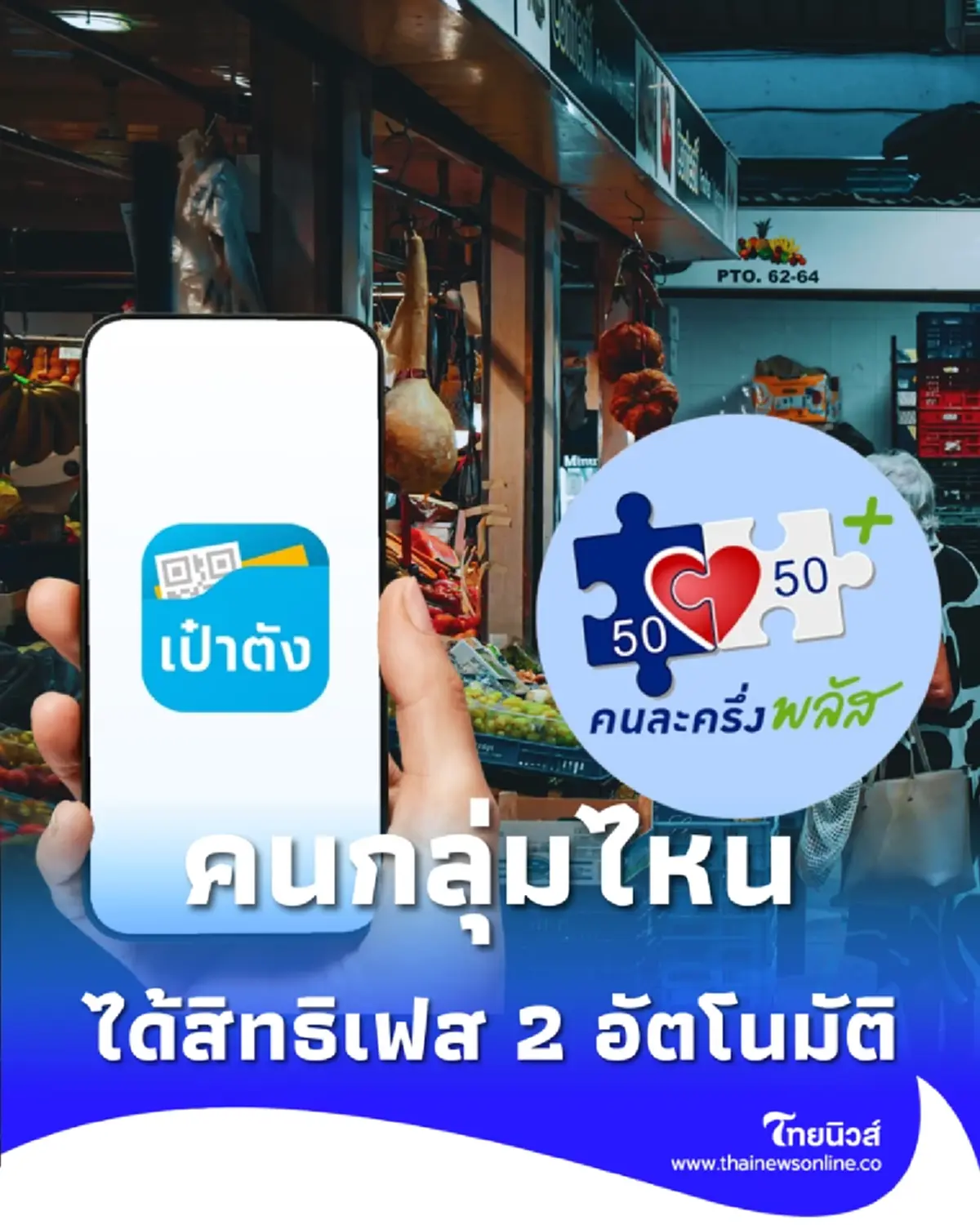 เช็กเงื่อนไข ได้สิทธิใช้ต่อเฟส 2 ทันที โดยไม่ต้องลงทะเบียน คือกลุ่มไหน