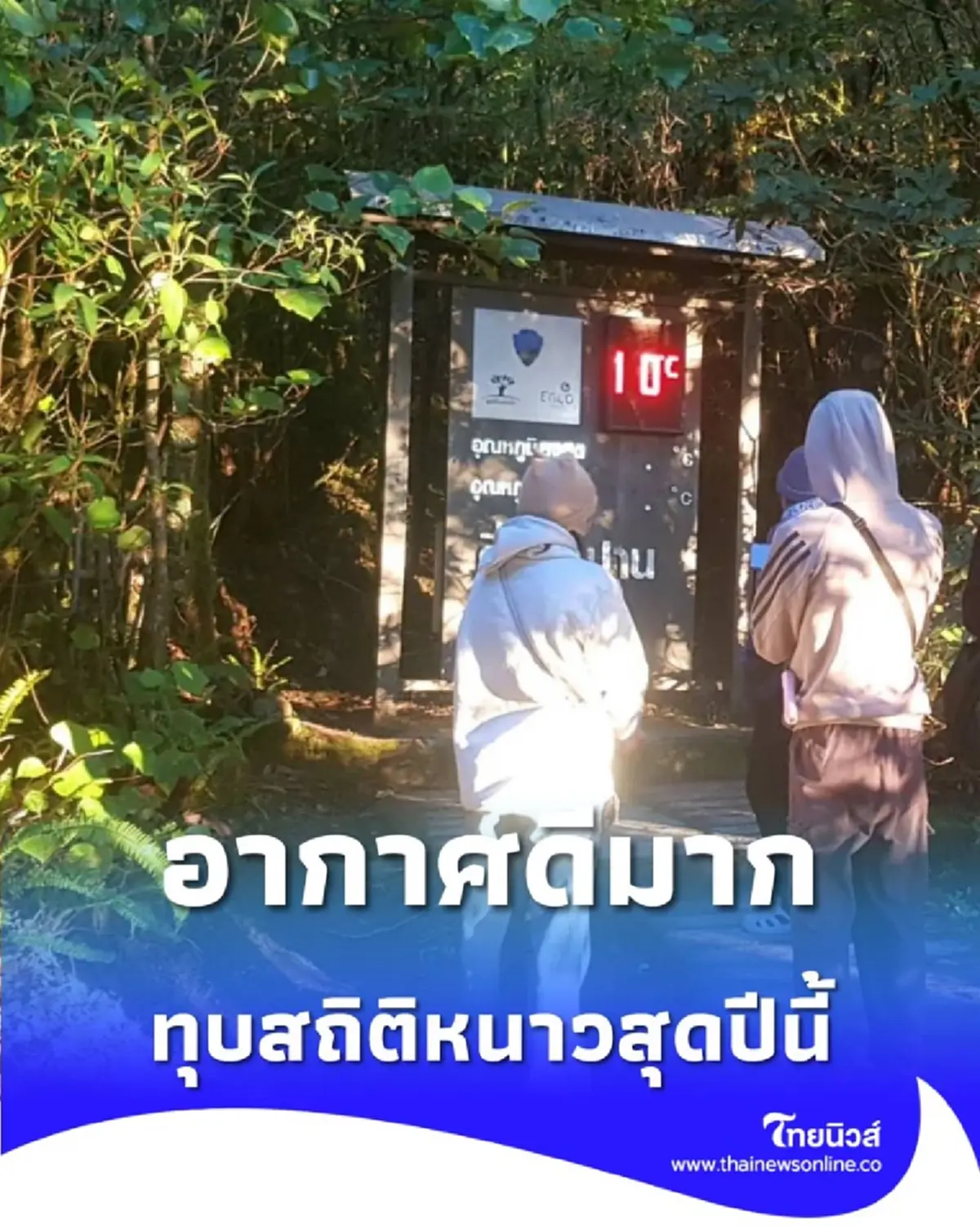 ดอยอินทนนท์ อากาศดีมาก นักท่องเที่ยวแห่รับลมหนาวคึกคัก