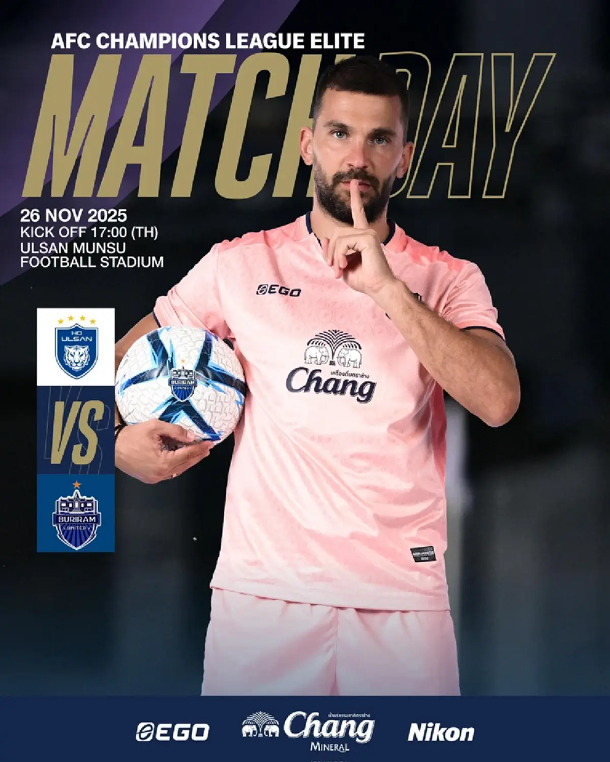 "ดูบอลสด" อุลซาน พบ บุรีรัมย์ BG SPORTS ช่องดูบอลสด บุรีรัมย์ วันนี้