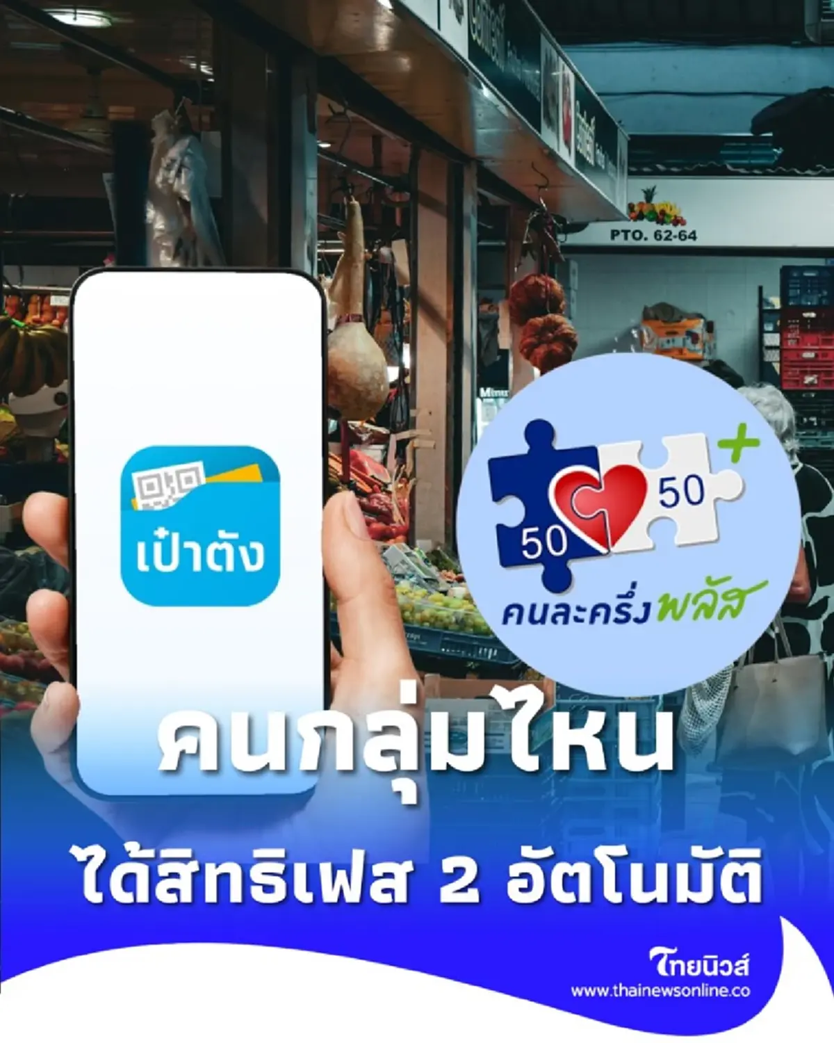 เช็กเงื่อนไข ได้สิทธิใช้ต่อเฟส 2 ทันที โดยไม่ต้องลงทะเบียน คือกลุ่มไหน