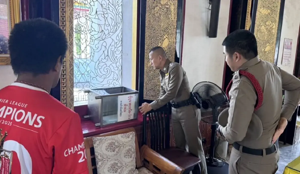 สืบสำราญราษฎร์ รวบหนุ่มใหญ่ทุบตู้บริจาควัดดังฯ หนีนาน 2 เดือน