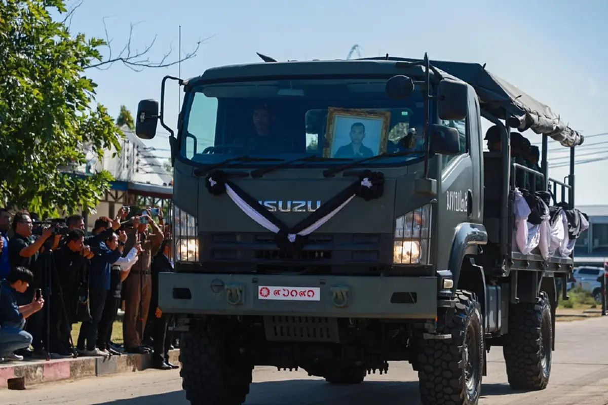 แปลกตา ทะเบียนรถรับร่าง 2 ทหารกล้า กลับภูมิลำเนาอย่างสมเกียรติ