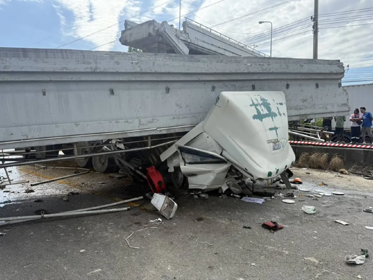 รายชื่อผู้เสียชีวิต-บาดเจ็บ เหตุรถพ่วงยกดัมพ์ ชนสะพานลอยถล่ม