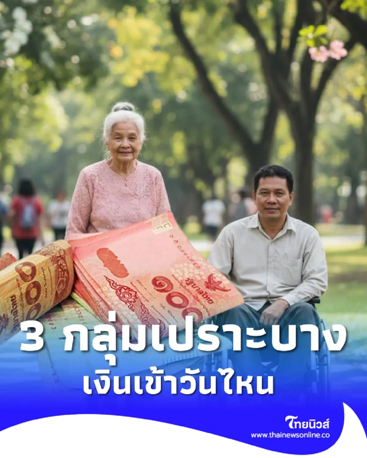 เงิน 3 กลุ่มเปราะบาง เดือน ธ.ค. 68 ได้รับไวขึ้น ตรวจสอบเงินเข้าวันไหน