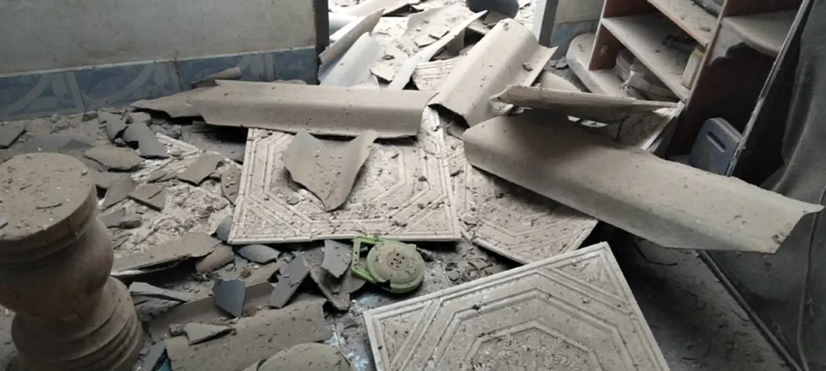 เปิดภาพความเสียหายฝั่งไทย กัมพูชา ละเมิดอธิปไตย ยิงกระสุนตกใส่