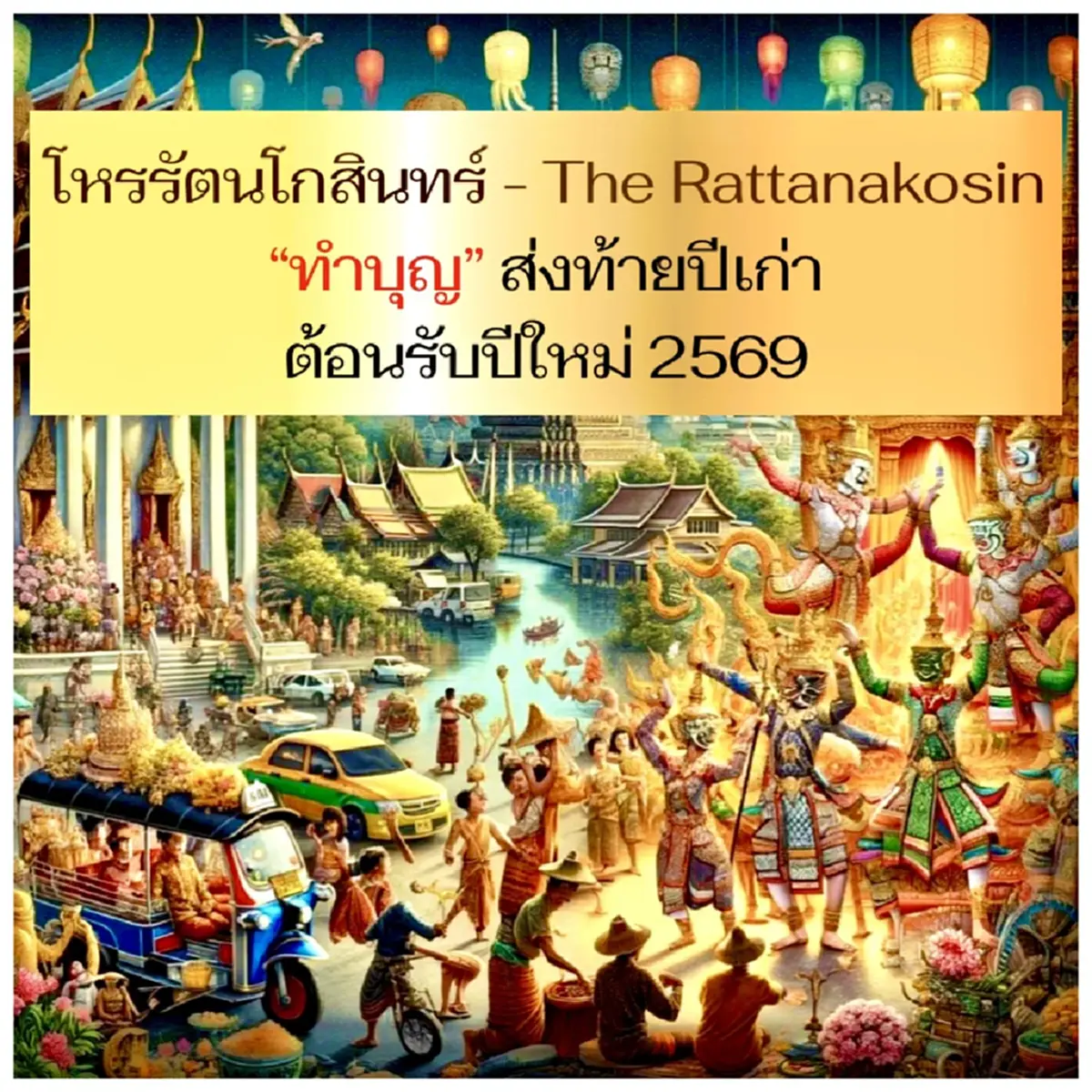 เปิดวิธีทำบุญ ทั้ง 12ลัคนา ต้อนรับปีใหม่ 2569 พลิกชะตา ให้สุดปัง 