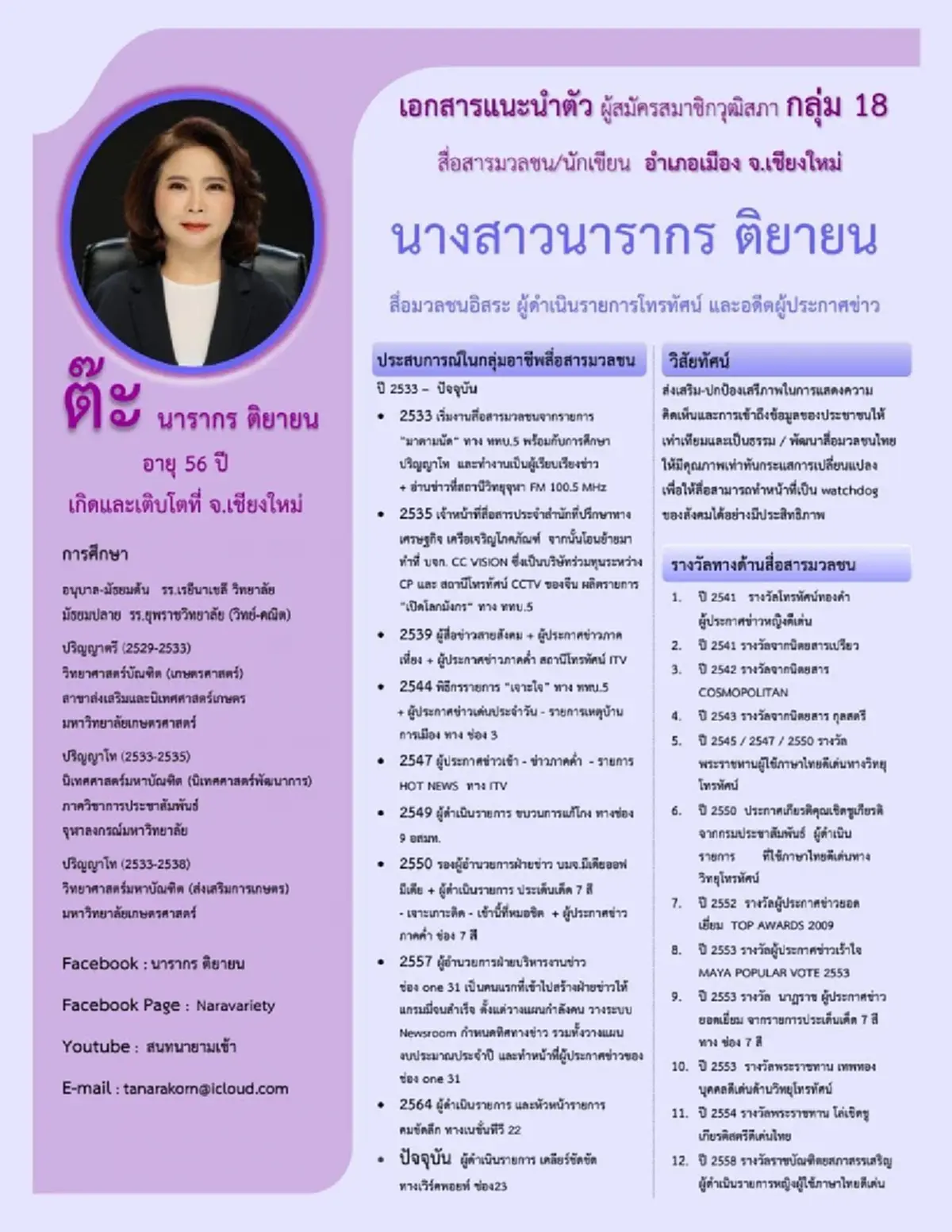 ฮือฮา "ต๊ะ นารากร" สวมเสื้อประชาธิปัตย์ ลุยชิง สส.เชียงใหม่