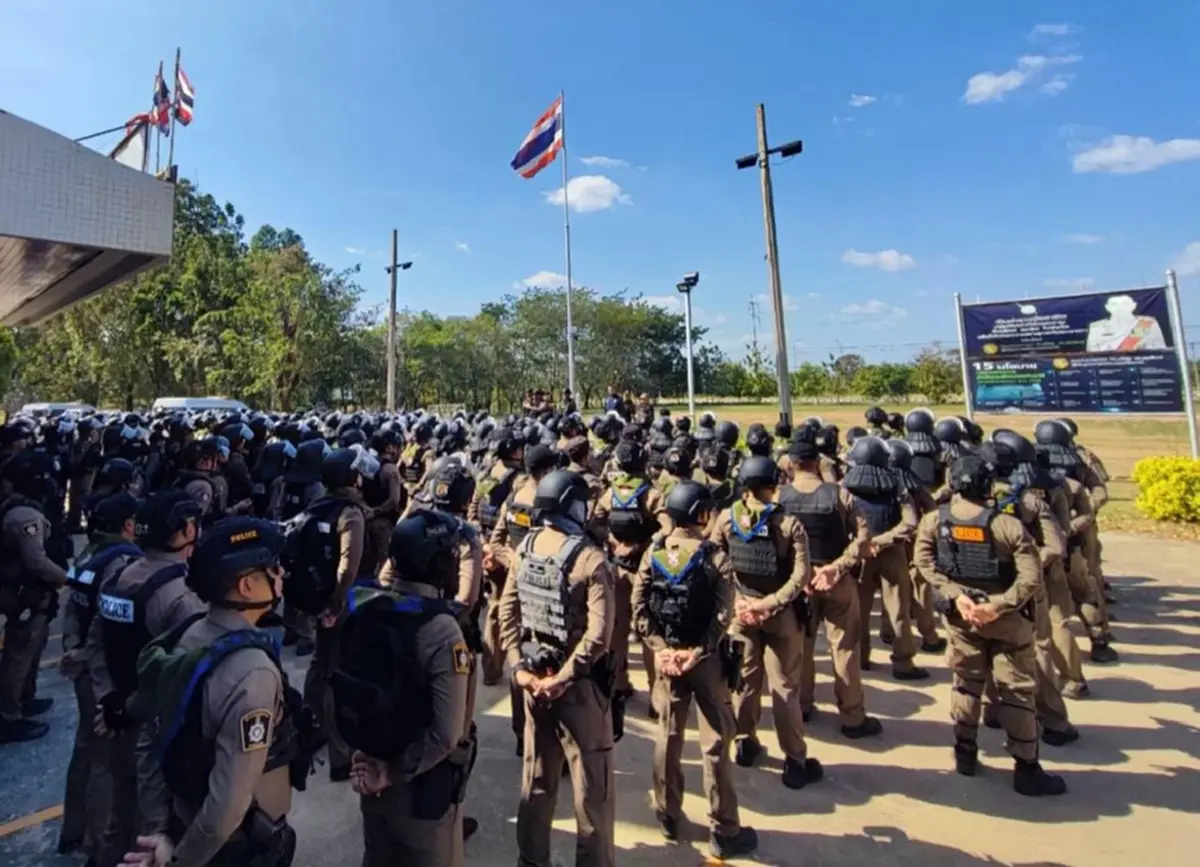 "ตำรวจสระแก้ว"ระดมกำลัง 400 นาย เตรียมพร้อมสูงสุดชายแดน