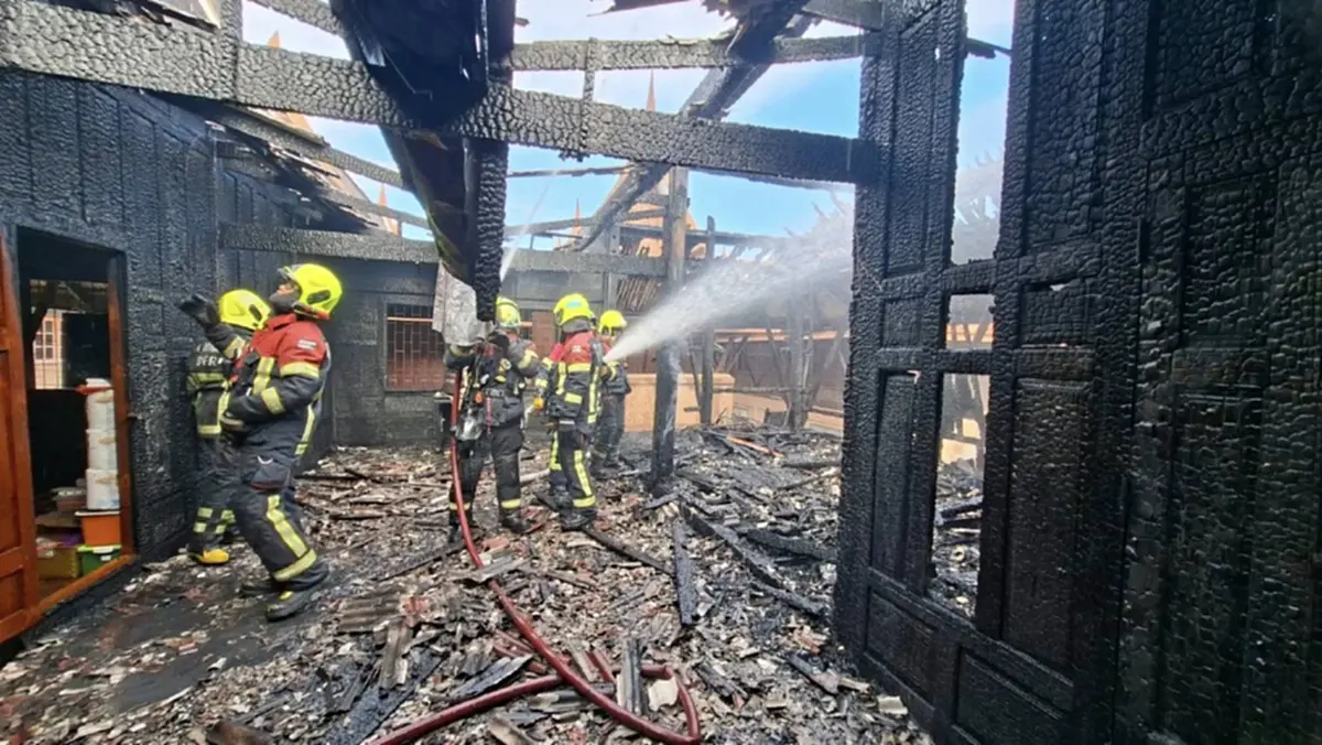 เกิดเหตุเพลิงไหม้กุฏิพระวัดนวลจันทร์ แขวงนวลจันทร์ เขตบึงกุ่ม