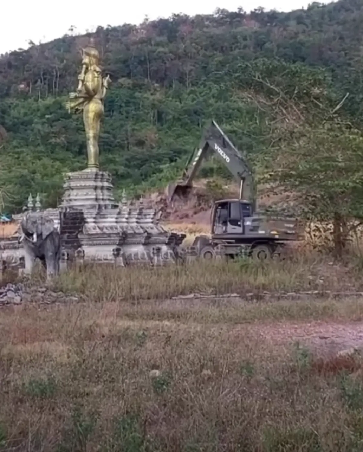 ทหารแจงสาเหตุ ทำลายรูปปั้นฮินดู บริเวณพื้นที่ชายแดน เพื่อความมั่นคง