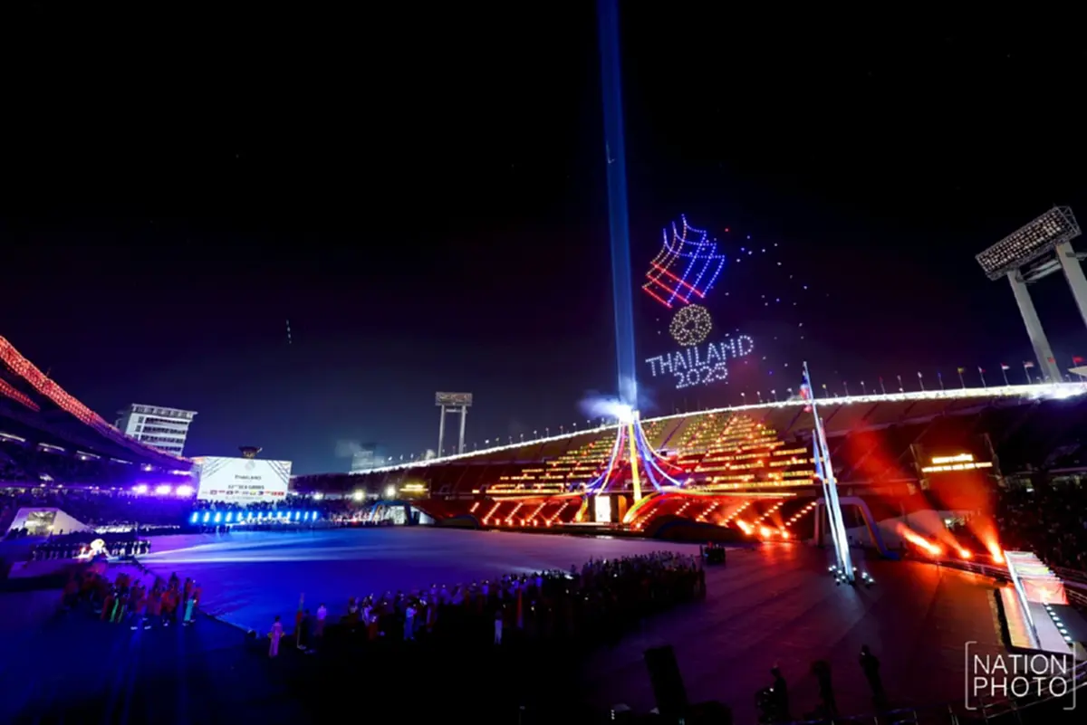 สุดภูมิใจ  ลูกชาย “เปิ้ล นาคร” โชว์เจ็ตสกีกลางพิธีเปิดซีเกมส์