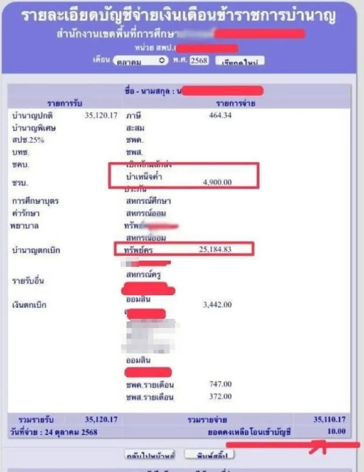 ครูวัยเกษียณ จบชีวิตเศร้า ถูกหักเงินบำนาญ เหลือใช้เดือนละ 10 บาท