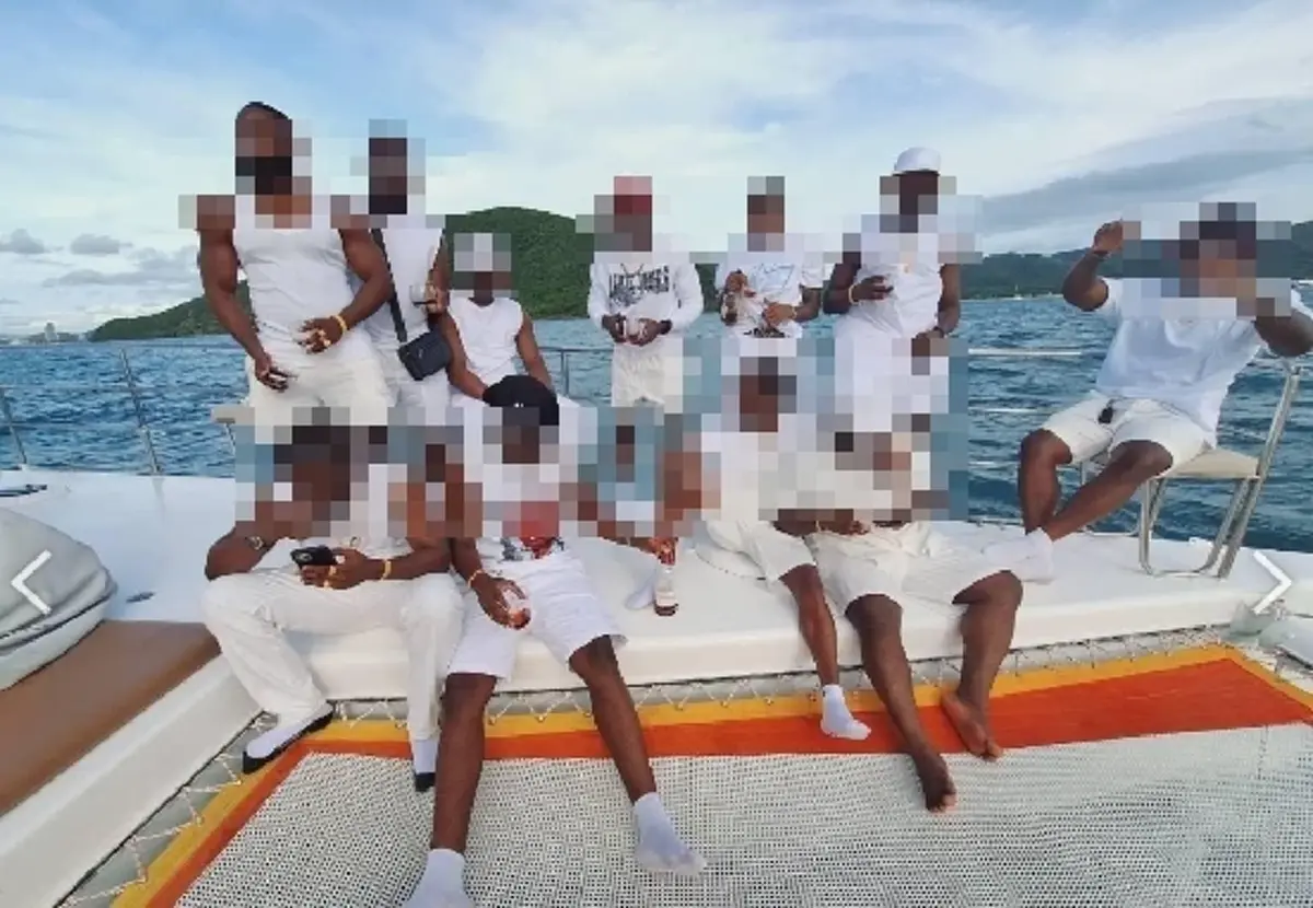 ทลายฐานสแกมเมอร์ กลางเมืองทองธานี รวบผู้ต้องหาผิวสียกแก๊ง 13 ราย