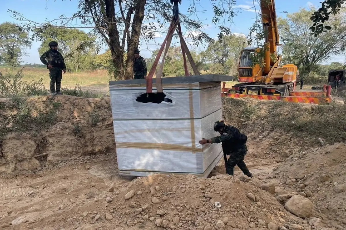 มาแล้ว"บังเกอร์"คอนกรีตสมรรถนะสูงพิเศษ เสริมความปลอดภัยชายแดน