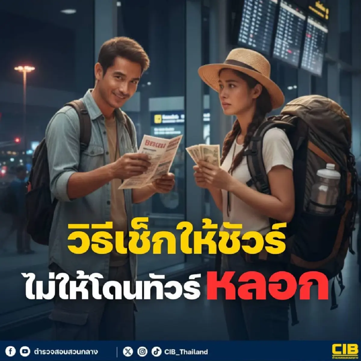 ตำรวจสอบสวนกลาง เผยวิธีเช็กทัวร์ให้ชัวร์  จะได้ไม่โดนทัวร์หลอก