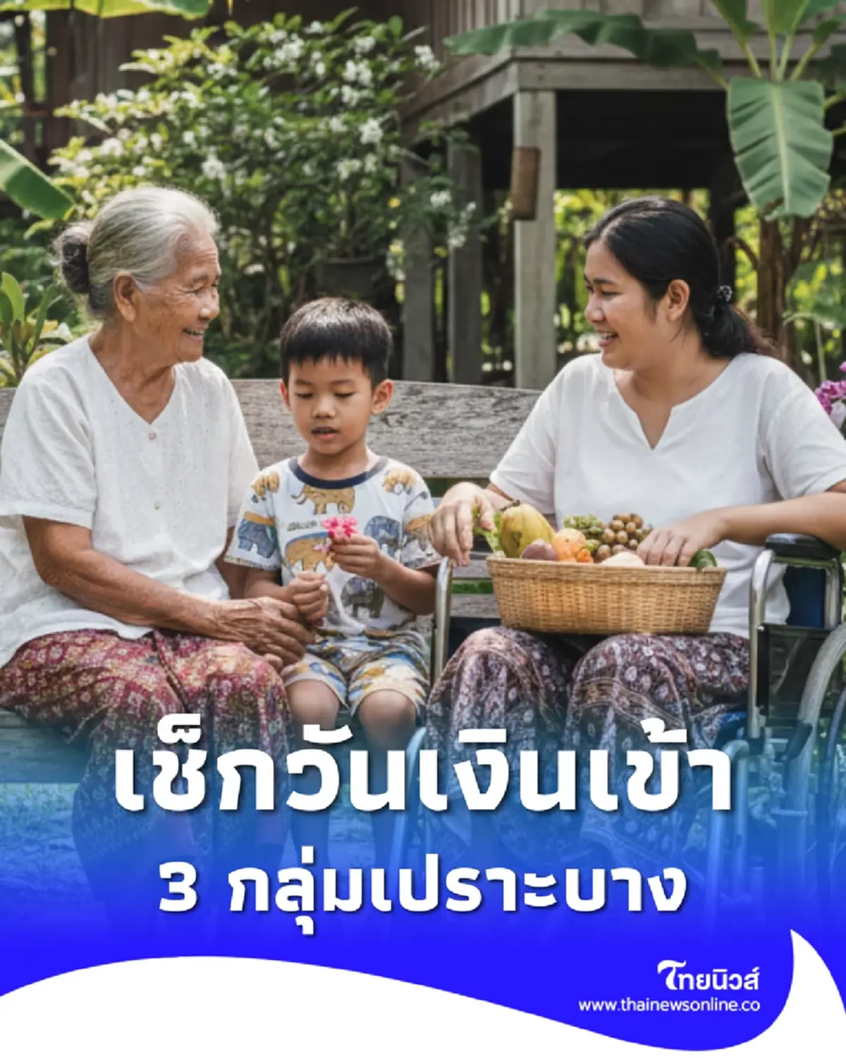 เงิน 3 กลุ่มเปราะบาง เดือน ม.ค. 69 ได้รับไวขึ้น ตรวจสอบเงินเข้าวันไหน