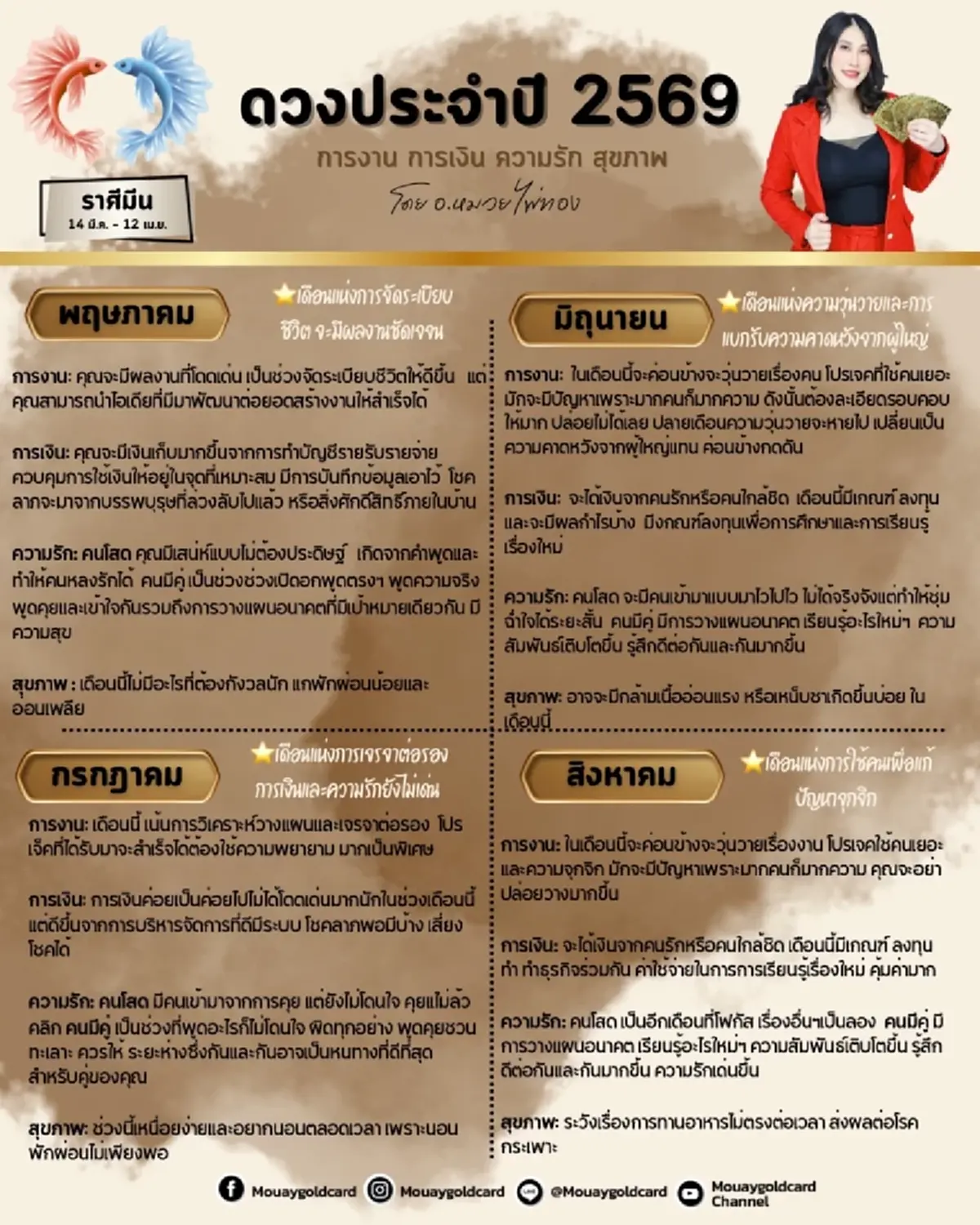 ราศีมีน ดวงปี 2569