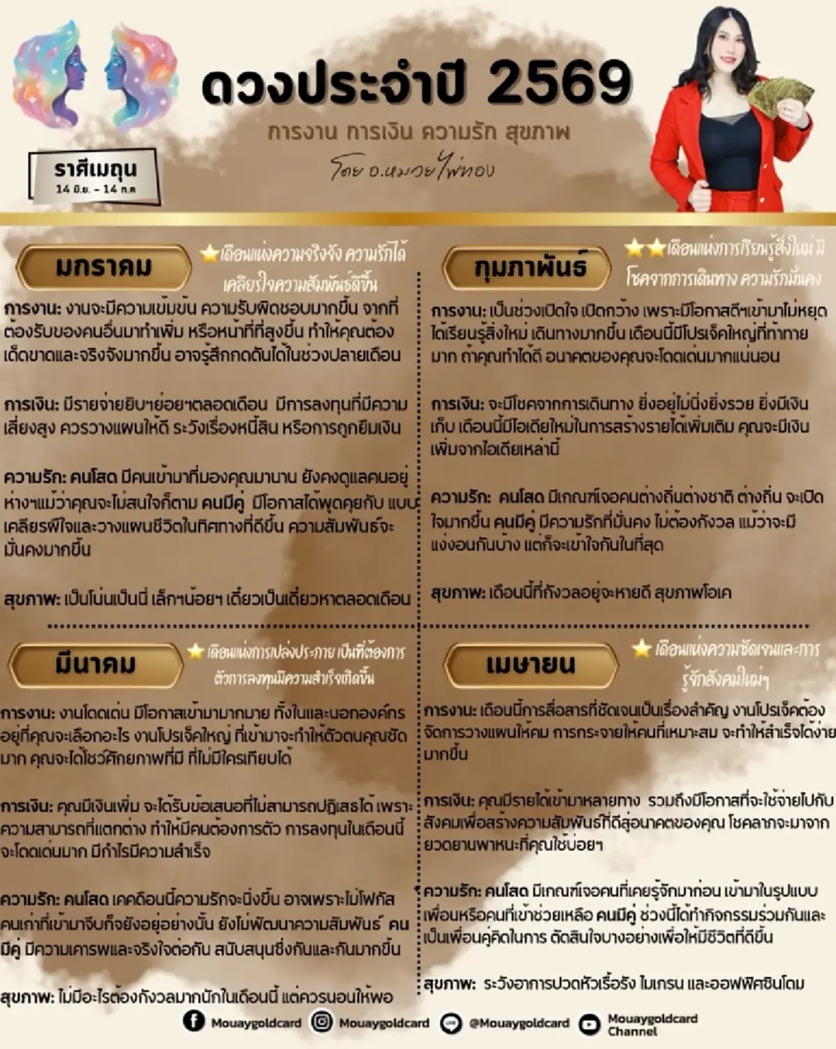 ราศีเมถุน ดวงปี 2569