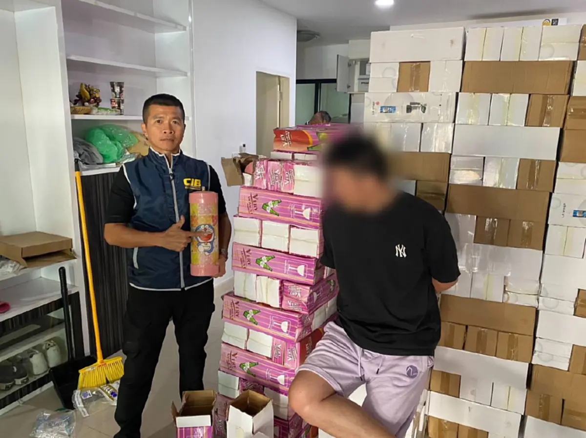 บุกทลายเครือข่ายแก๊สหัวเราะรายใหญ่ รวบ 5 จีนเทา ของกลาง 3.5 ล้าน