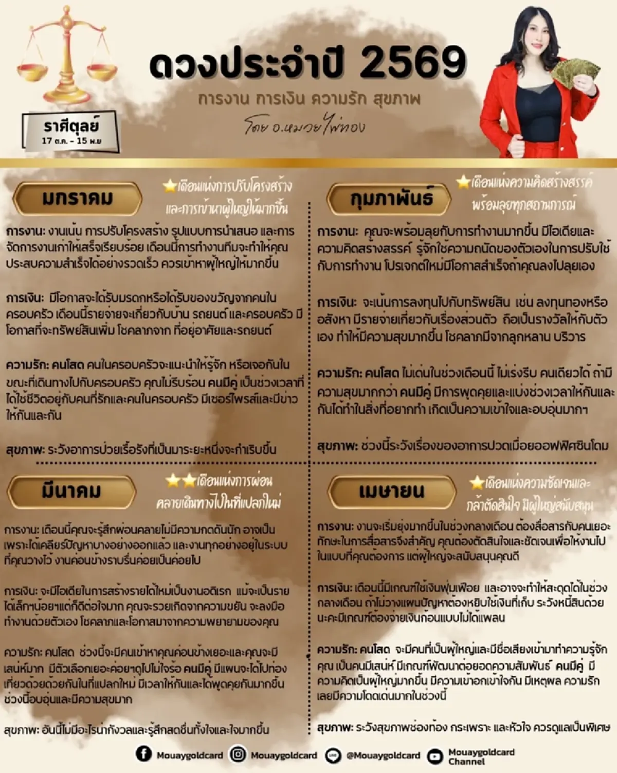 ราศีตุลย์ ดวงปี 2569