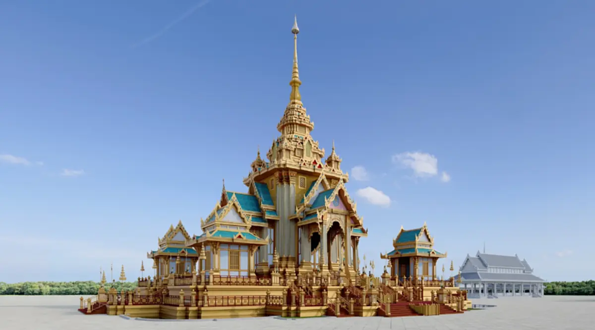 เปิดภาพแบบพระเมรุมาศ สมเด็จพระพันปีหลวง ยึดตามโบราณราชประเพณี