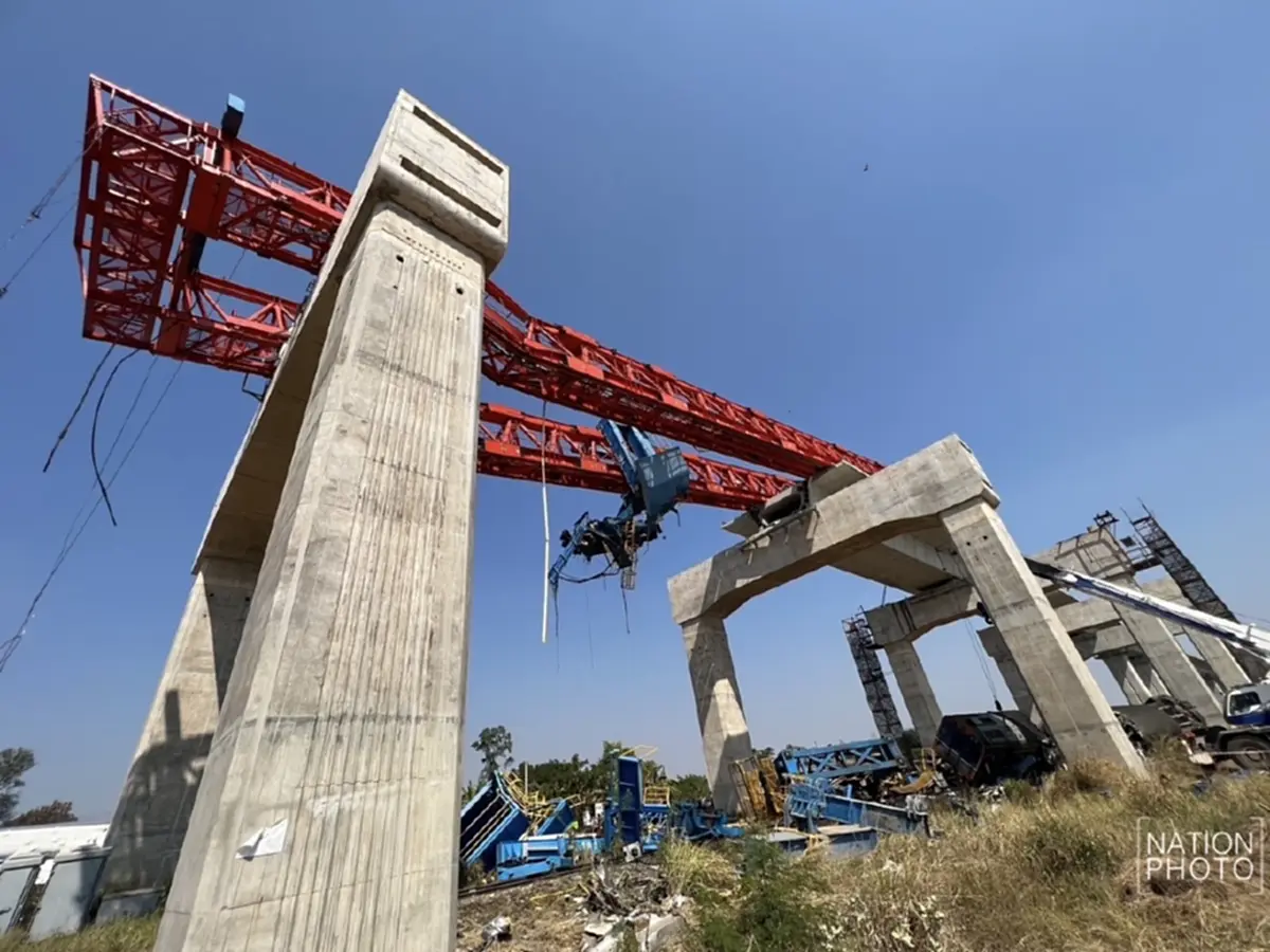 อาการล่าสุด หนูน้อยขวบครึ่ง บาดเจ็บสาหัส เหตุรถไฟโดนเครนถล่มทับ