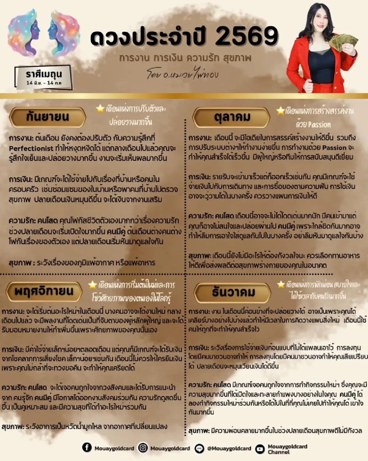 ราศีเมถุน ดวงปี 2569