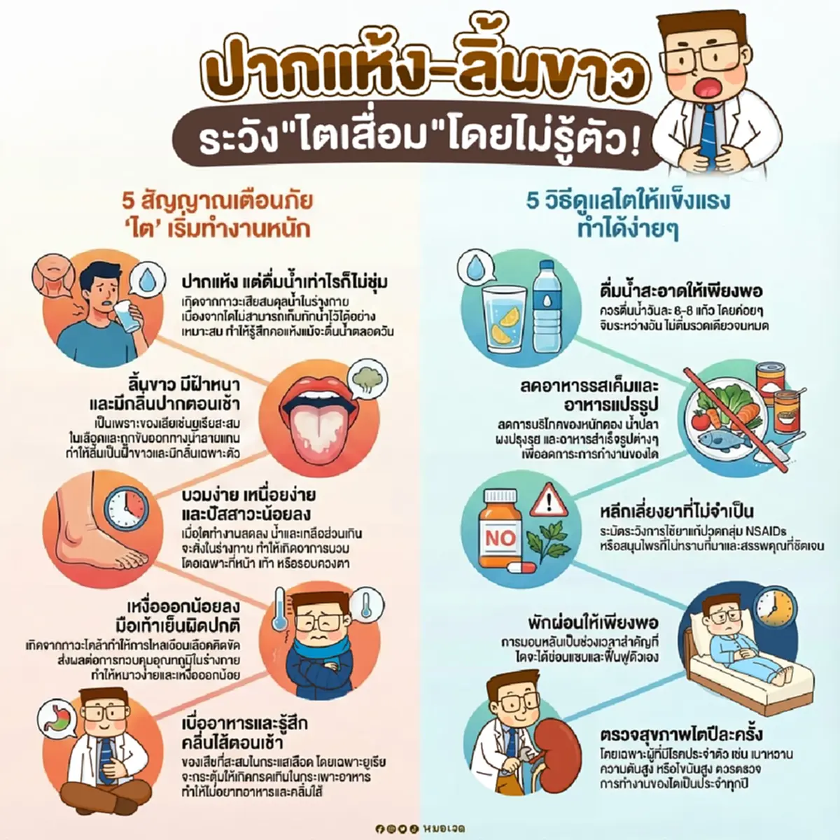 ใคร ปากแห้ง - ลิ้นขาว สังเกตตัวเองด่วน หมอเจด เตือนแล้ว ล่าสุด
