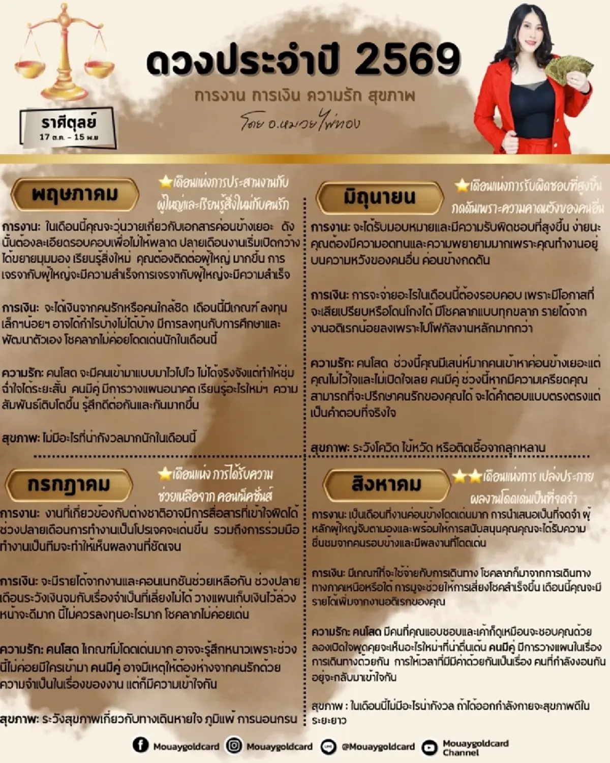 ราศีตุลย์ ดวงปี 2569