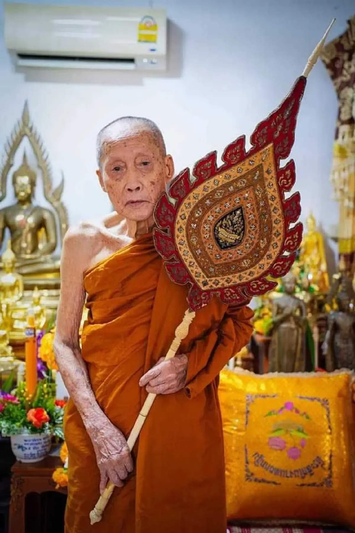 อาลัย สิ้น หลวงปู่บุญมี วัดเจดีย์ยอดทอง มรณภาพ สิริอายุมงคล