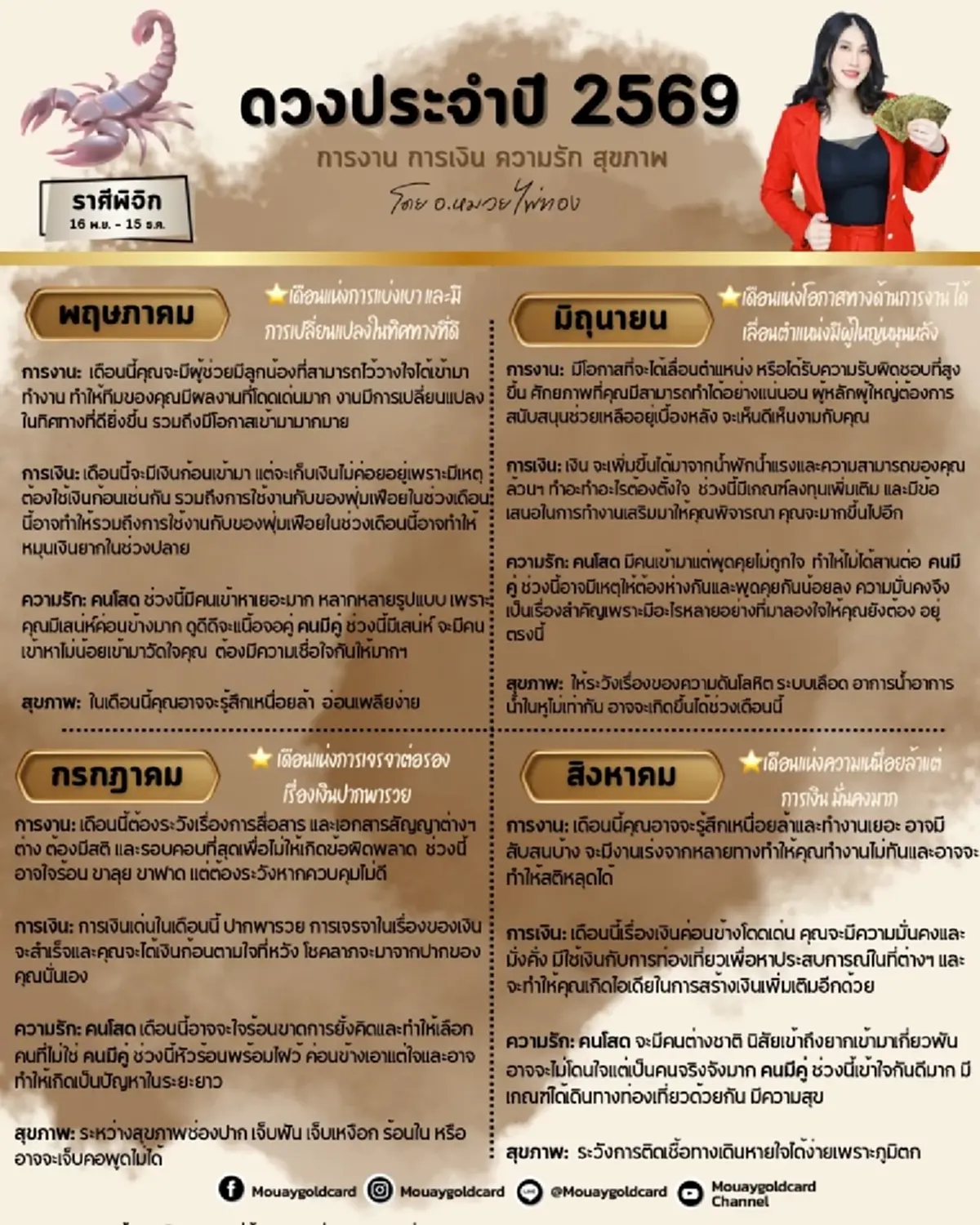 ราศีพิจิก ดวงปี 2569