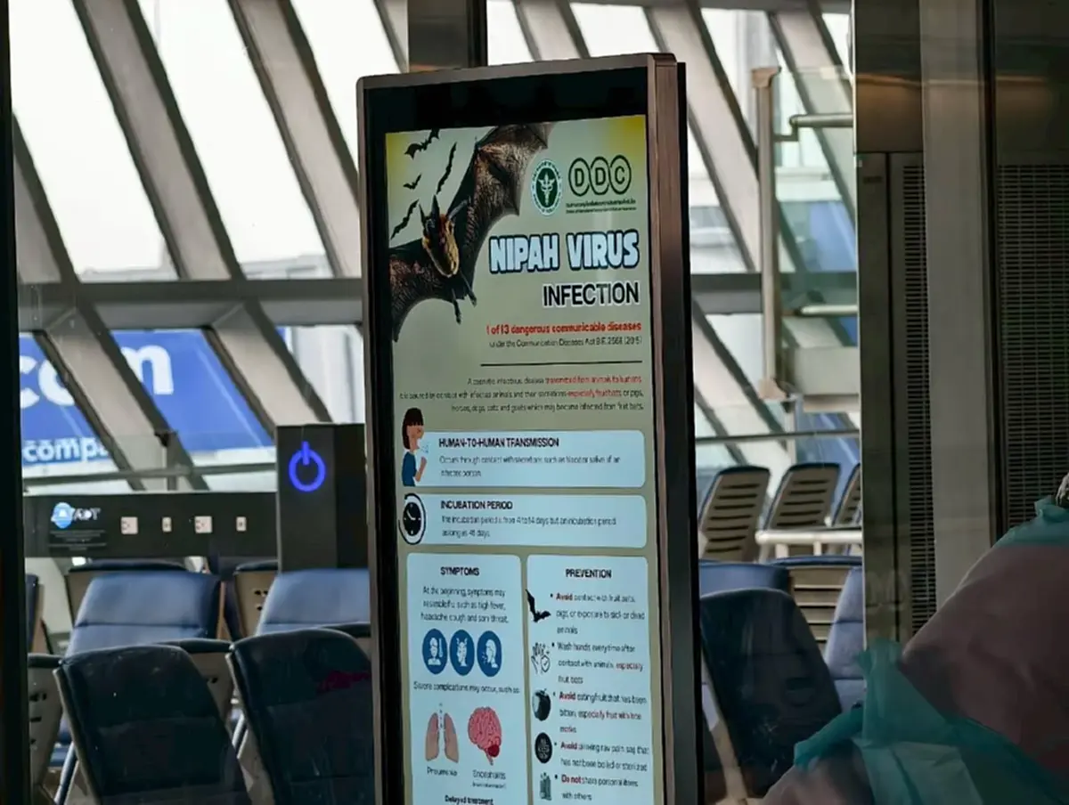 ถึงว่า 2 บุคลากรทางการแพทย์ในต่างประเทศติดเชื้อไวรัสนิปาห์