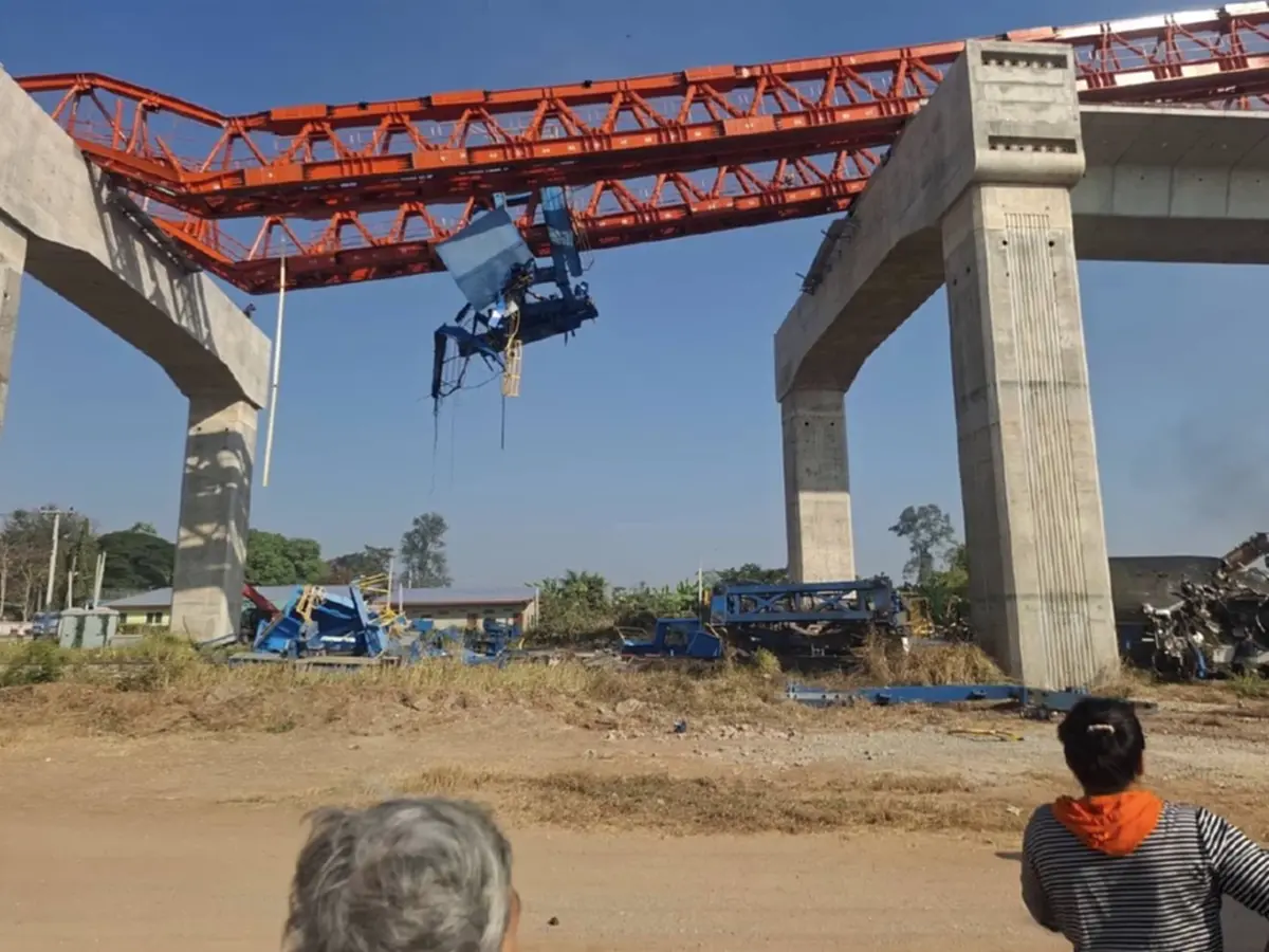 รู้แล้วรถไฟความเร็วเท่าไหร่ พนง. เล่านาทีชีวิต เครนถล่มทับโบกี้