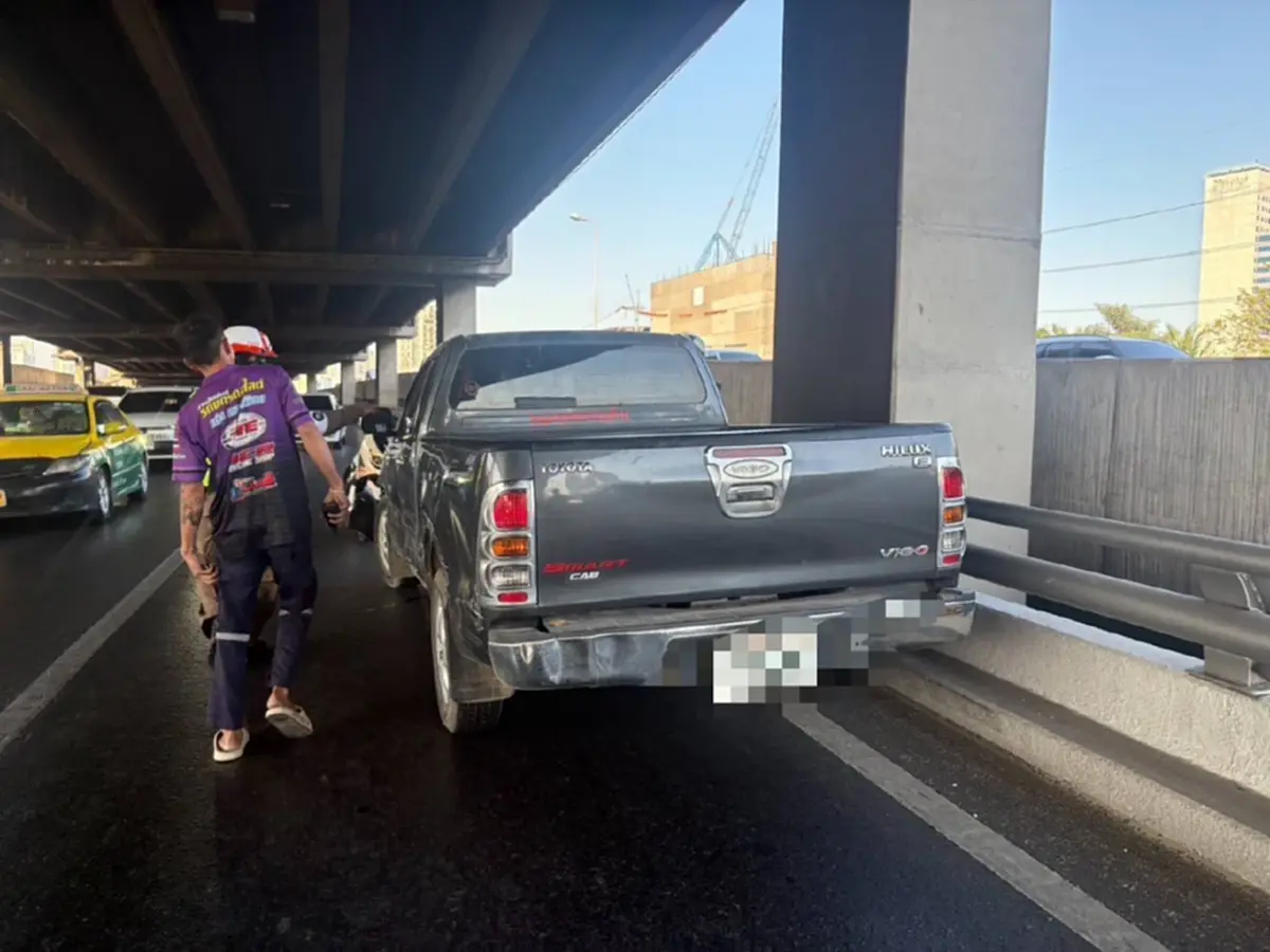 รู้แล้ว สาเหตุลุงซิ่งกระบะย้อนศรยิงยาวด่านดินแดง ชนแหลก6คันรวด