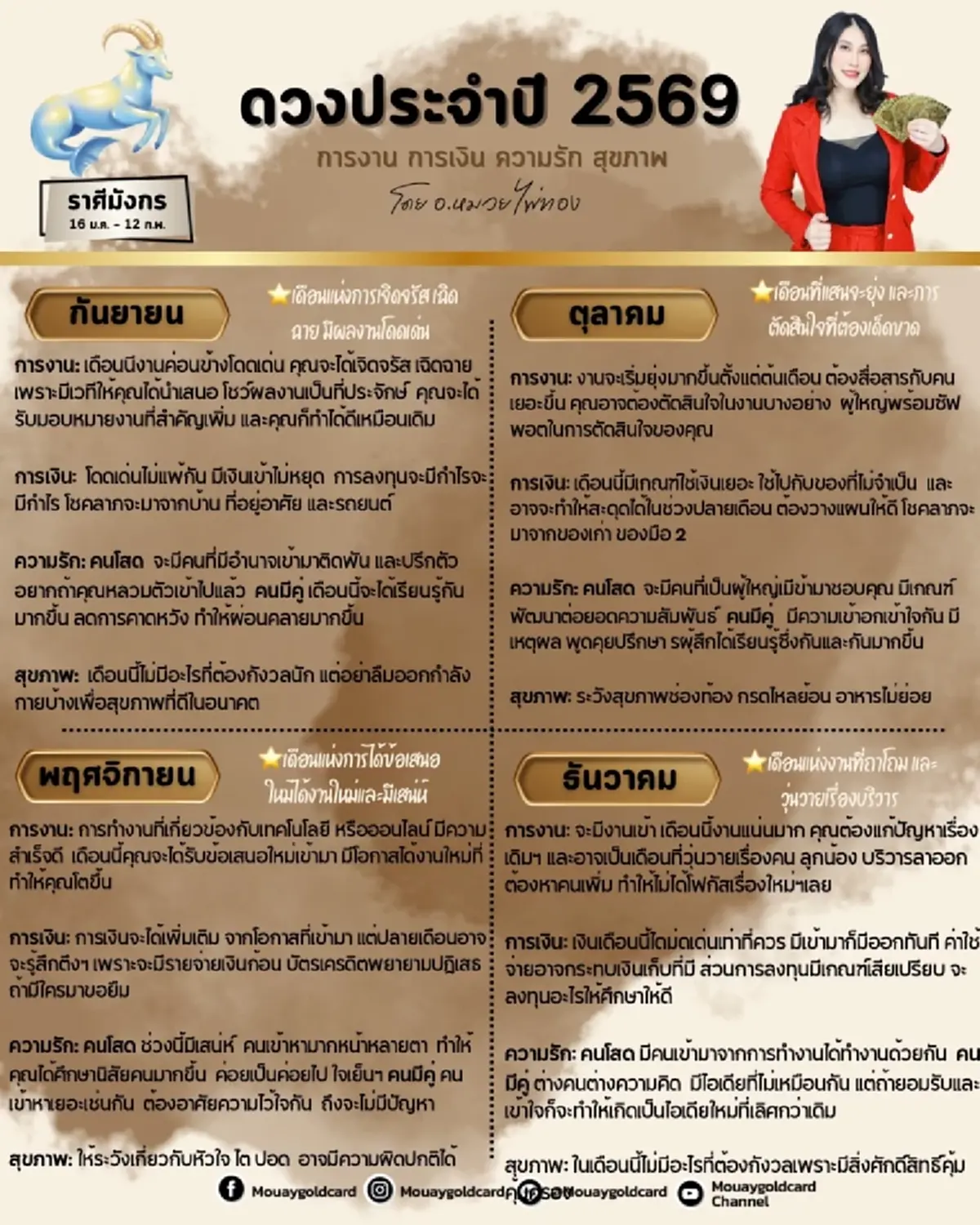 ราศีมังกร ดวงปี 2569