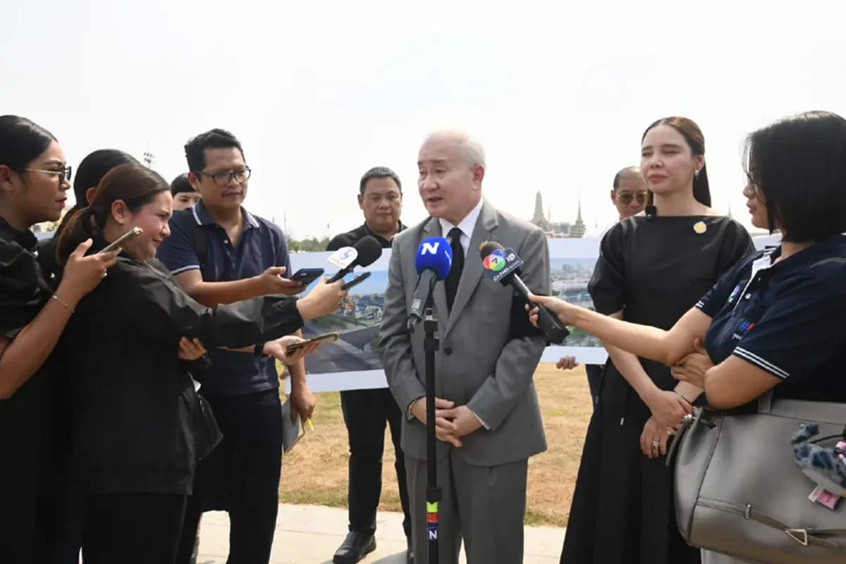 รมว.วัฒนธรรม ตรวจความพร้อมจัดสร้างพระเมรุมาศ พระพันปีหลวง ณ ท้องสนามหลวง