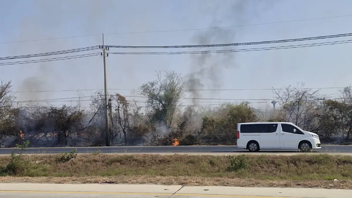 โคราชฝุ่น PM 2.5 พุ่งเกินมาตรฐาน ผู้ว่าฯสั่งคุมเข้มลักลอบเผา