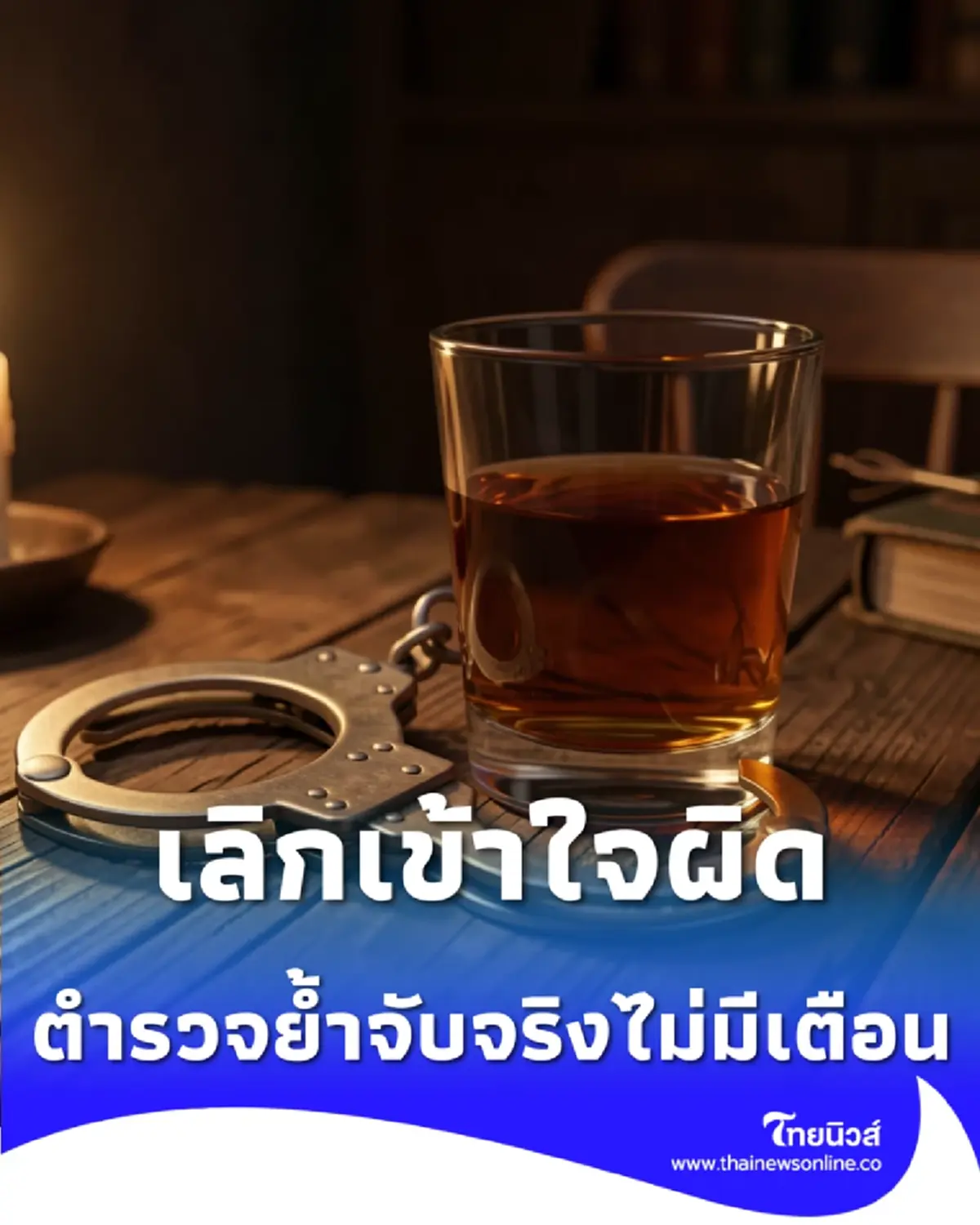 อย่าหาทำ ไม่ยอมเป่าเครื่องวัดเท่ากับเมา ตำรวจย้ำจับจริงไม่มีเตือน