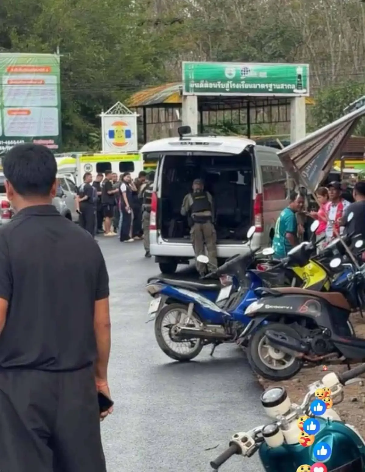 ใจหาย รู้ตัวแล้ว ผู้บาดเจ็บ เหตุคนร้าย พกอาวุธบุกโรงเรียนดัง