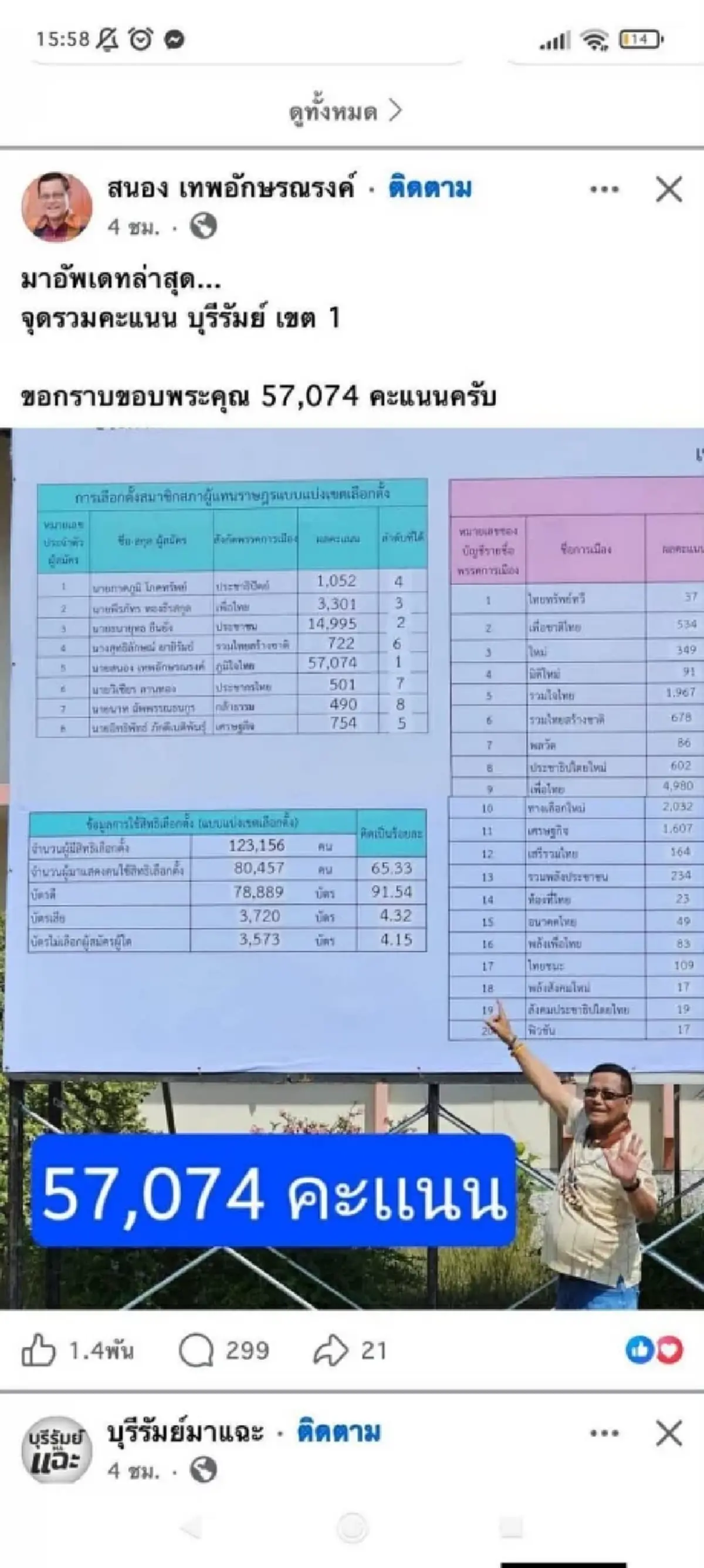 เต้ มงคลกิตติ์ เดือดจัด หลังเห็นคะแนน บุรีรัมย์ เขต 1 ลั่น เจอแน่ 