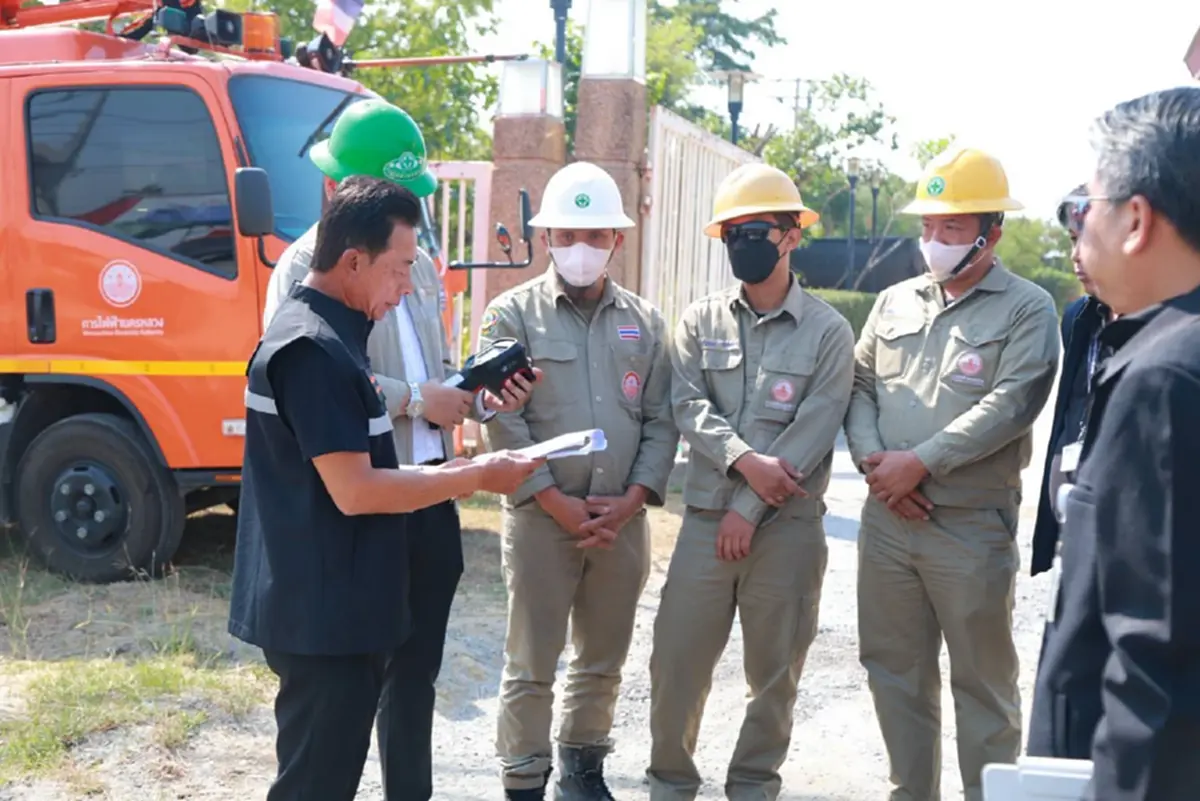 "MEA" ลงพื้นที่ กกต. สมุทรปราการ ยกระดับความมั่นคงระบบไฟฟ้าขั้นสูงสุดรองรับการเลือกตั้ง 69
