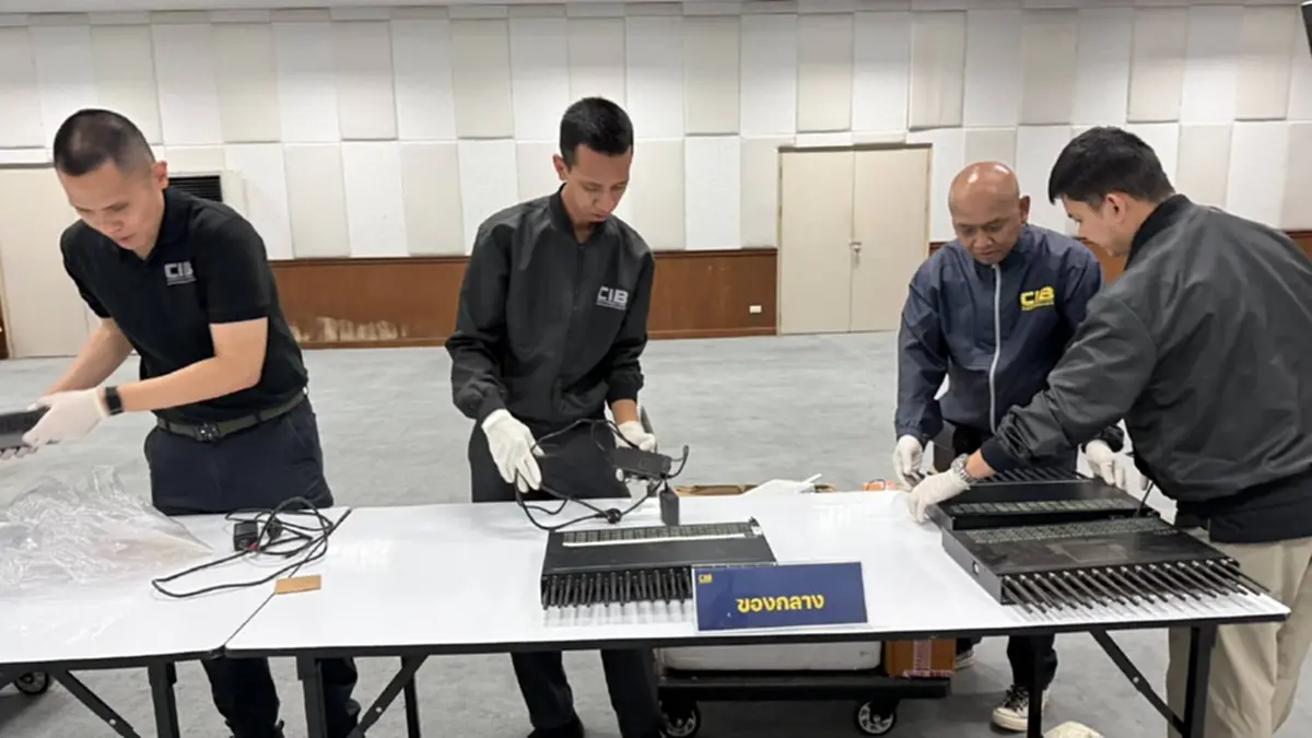 CIB ทลายเครือข่ายแก๊งคอลเซ็นเตอร์ รวบอดีตช่างเน็ต ลอบติดตั้ง SIM BOX