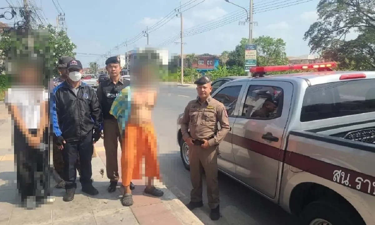 ตำรวจ สน.ท่าข้าม ระงับเหตุผู้ป่วยจิตเวชอาละวาด ก่อนนำส่งรักษาโรงพยาบาล